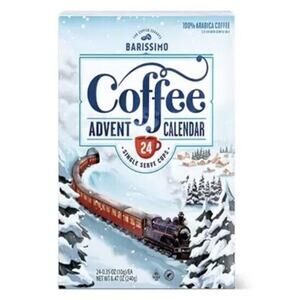 Christmas Coffee Advent Calendar Holiday Barissimo Coffee  24‎ K Cups NEW